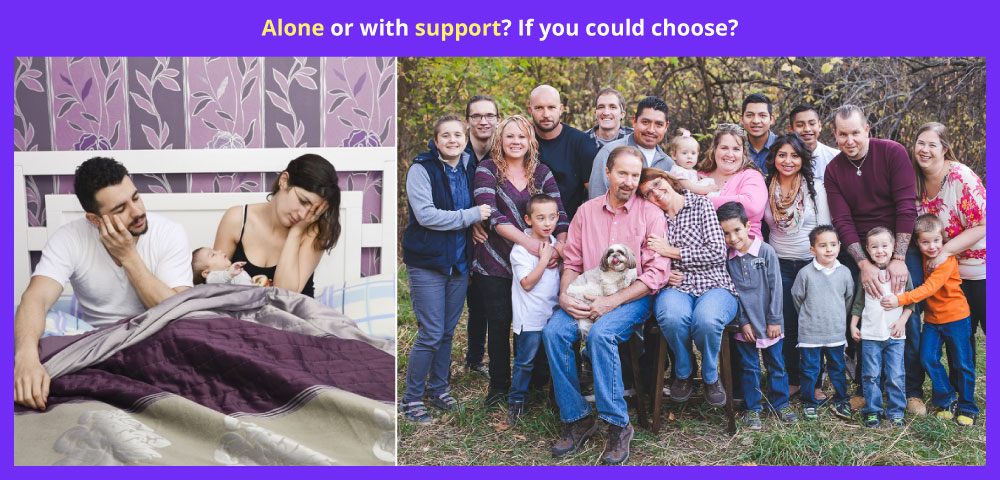 Alone or with support? If you could choose?